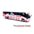 MCI D4520 Motorcoach Bus - Assembled -- World Cup England Soccer Team (white, red, black)-1