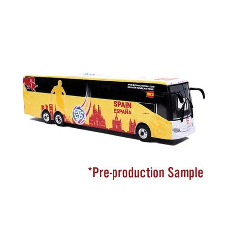 MCI D4520 Motorcoach Bus - Assembled -- World Cup Spain Soccer Team (yellow, red, black)-1