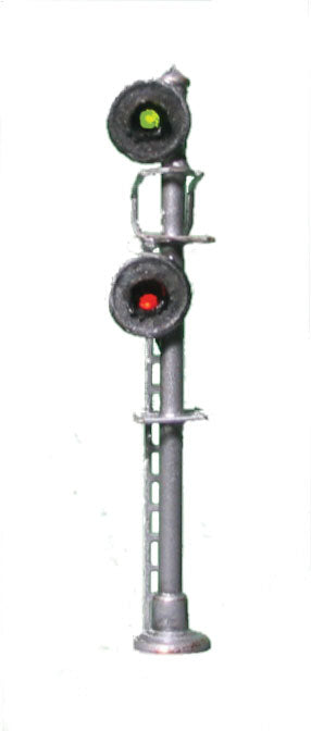 Union Switch & Signal Searchlight LED Signal -- 2-Aspect Stacked Heads