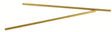 Brass Signal Masts - 4-1/2" Long 3/32" Diameter Tube pkg(2) -- .006" Wall Thickness
