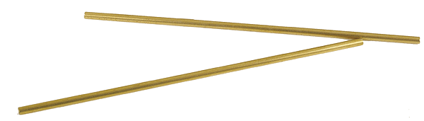Brass Signal Masts - 4-1/2" Long 3/32" Diameter Tube pkg(2) -- .006" Wall Thickness