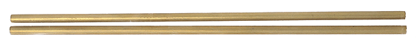 Brass Signal Masts - 4-1/2" Long 3/32" Diameter Tube pkg(2) -- .008" Wall Thickness