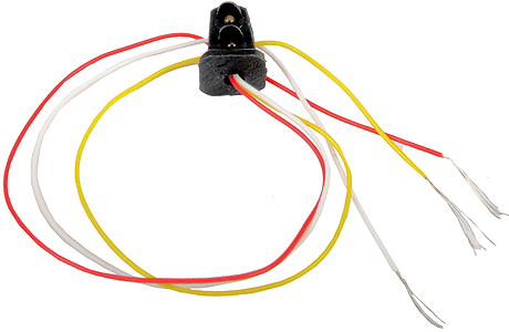 Dwarf Signal -- Two-Light (Yellow Over Red)