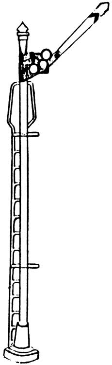 Semaphore Signal -- 3-Position w/1.5V Bulbs-2