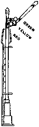 Semaphore Signal -- 3-Position w/1.5V Bulbs-1