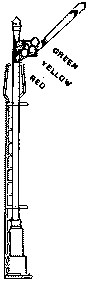 Semaphore Signal -- 3-Position w/1.5V Bulbs-1