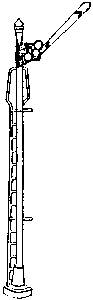 Semaphore Signal -- 3-Position w/Relay Box for Base & LED-1