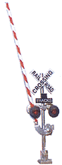 Railroad Crossing Signal - Kit -- With Gate pkg(2)