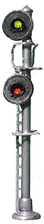 Union Switch & Signal Searchlight Signal -- Double Head