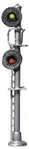 Union Switch & Signal Searchlight Signal -- Double Head
