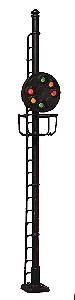 B&O Color Position Light Signal -- 3-Aspect