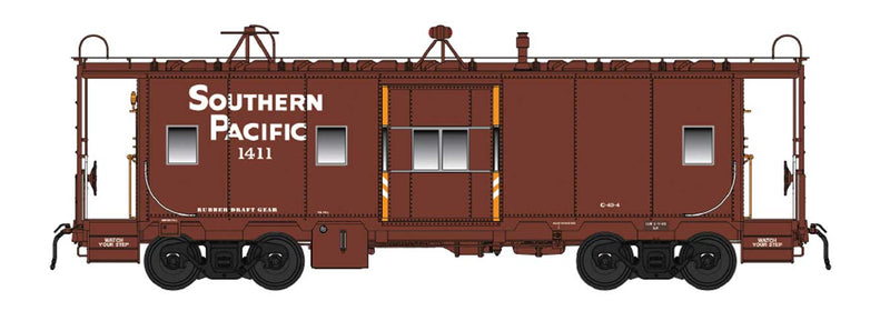 Southern Pacific Class C-40-4 Bay Window Caboose - Ready to Run -- Southern Pacific (1400-Series, Boxcar Red, orange bay ends)
