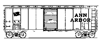 40' AAR Single-Door Boxcar -- Ann Arbor (Boxcar Red w/white lettering)