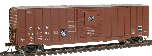 50' Sliding Door Boxcar  (Branchline Trains - Assembled) -- Chicago & North Western (Boxcar Red w/white Lettering)