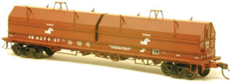 Evans 100-Ton Coil Car - Ready to Run -- Conrail (oxide, white, angled hoods)