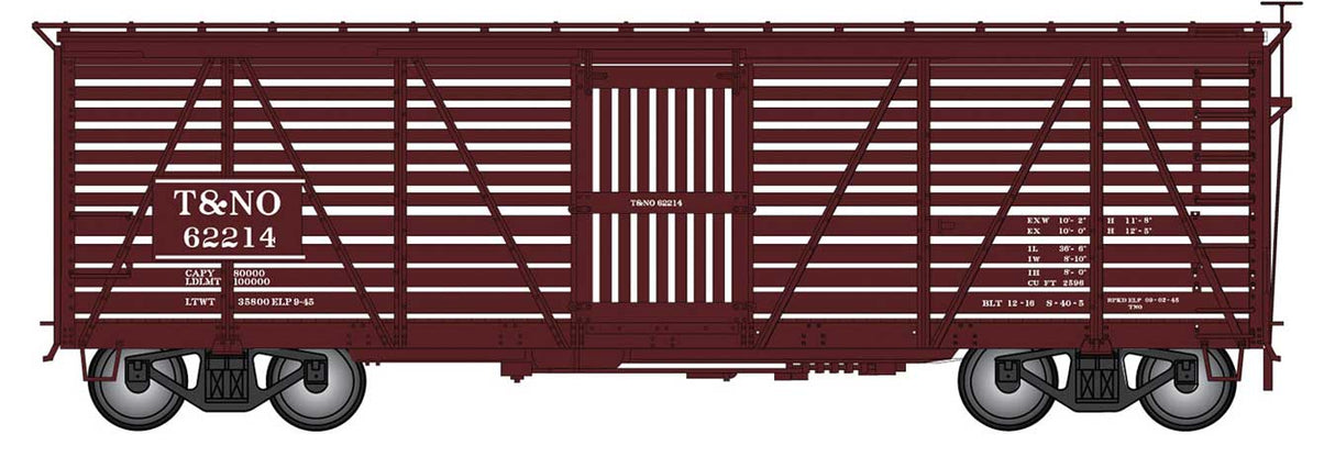 Harriman 40' Stock Car - Ready to Run -- Texas & New Orleans (Boxcar Red)