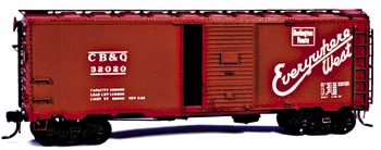 AAR 10' 6" Modified Boxcar -- CB&Q