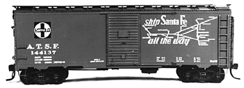 AAR 10' 6" Modified Boxcar -- ATSF