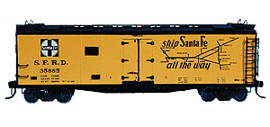 40' ATSF Style Reefer -- Santa Fe "El Capitan"