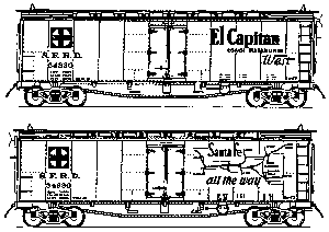 40' ATSF Style Reefer -- Santa Fe "El Capitan"