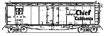 40' ATSF Style Reefer -- ATSF "Super Chief" RR-28, (ATSF Yellow with black lettering)