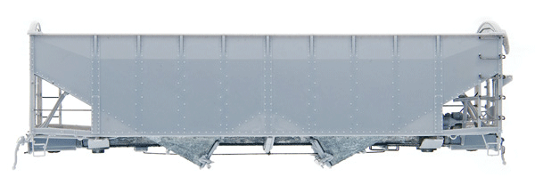 AAR Alternate Standard Offset-Side 2-Bay Open Hopper - Kit -- Undecorated
