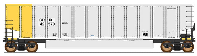 14-Panel Coalporter(R) Coal Gondola - Ready to Run - Value Line -- Citicorp Railmark CRIX (aluminum, yellow)