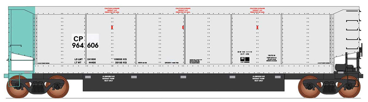 AeroFlo Coal Gondola II - Ready to Run -  Value Line -- Canadian Pacific (Ex-LUSX Style 2, aluminum, green)