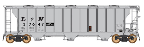 ACF 2927 Cu. Ft. Covered Hopper - Ready to Run -- Louisville & Nashville (Repaint, gray, large L&N Reporting Marks)