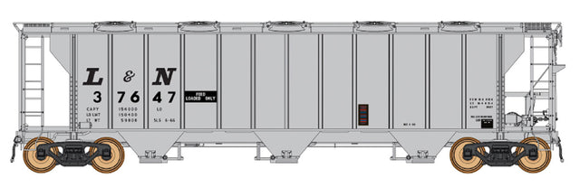 ACF 2927 Cu. Ft. Covered Hopper - Ready to Run -- Louisville & Nashville (Repaint, gray, large L&N Reporting Marks)