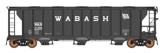 ACF 2927 Cu. Ft. Covered Hopper - Ready to Run -- Wabash (black)