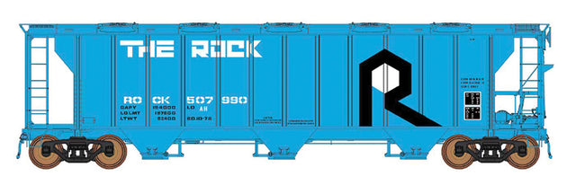ACF 2927 Cu. Ft. Covered Hopper - Ready to Run -- Rock Island (blue, black, white)