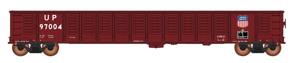 52'6" Corrugated-Side Gondola - Ready to Run - Value Line -- Union Pacific (Boxcar Red)