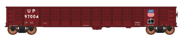 52'6" Corrugated-Side Gondola - Ready to Run - Value Line -- Union Pacific (Boxcar Red)