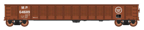52'6" Corrugated-Side Gondola - Ready to Run - Value Line -- Missouri Pacific (Boxcar Red, Buzz Saw Logo)