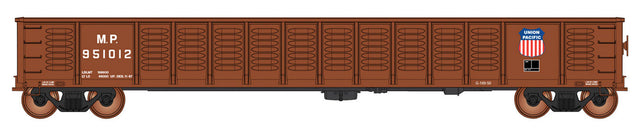 52'6" Corrugated-Side Gondola - Ready to Run - Value Line -- Missouri Pacific/UP (Boxcar Red)