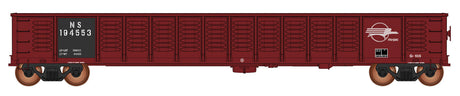 52'6" Corrugated-Side Gondola - Ready to Run - Value Line -- Norfolk Southern (Ex-MP, Boxcar Red, Eagle Buzz Saw Logo)