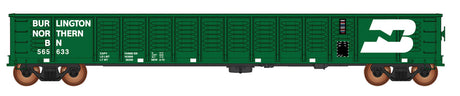 52'6" Corrugated-Side Gondola - Ready to Run - Value Line -- Burlington Northern (1970s Scheme,  Cascade Green, white, Large Logo)