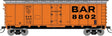 R-40-23 Steel Ice Reefer - Ready to Run -- Bangor & Aroostook (1967, orange, silver, black, Billboard BAR)