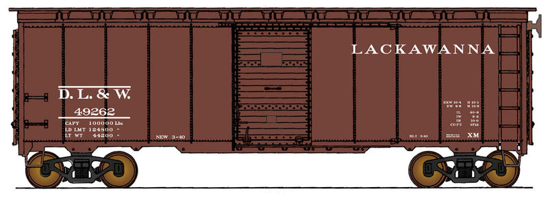1937 AAR 40' Box DL&W