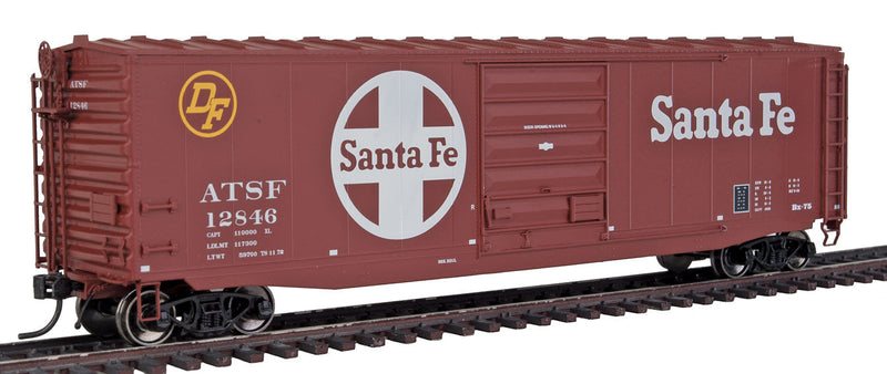 50' PS-1 Single-Door Boxcar - Ready to Run -- Santa Fe (Class BX-74/75, Boxcar Red, white, Large Logo & Billboard Letterin