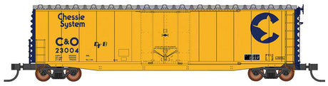 50' PS-1 Single Door Boxcar w/Cushion Underframe - Ready to Run -- Chessie System C&O #3545 (yellow, blue)