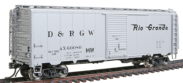 40' 12-Panel Boxcar - Ready to Run -- Denver & Rio Grande Western "MW"