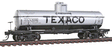 ACF Type 27 Riveted 8,000-Gallon Tank Car - Ready to Run -- Texaco TCX (gray, black, Billboard Texaco)-1