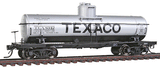 ACF Type 27 Riveted 8,000-Gallon Tank Car - Ready to Run -- Texaco TCX (gray, black, Billboard Texaco)-1