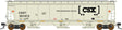 Trinity 5161 3-Bay Covered Hopper - Ready to Run -- CSX (beige, black, Boxcar Logo, yellow conspicuity marks)
