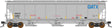 Trinity 5161 3-Bay Covered Hopper - Ready to Run -- GATX Leasing (gray, blue, yellow conspicuity marks)