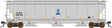 Trinity 5161 3-Bay Covered Hopper - Ready to Run -- David J Joseph DJTX (gray,blue, yellow conspicuity marks)