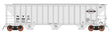 4785 PS2-CD Covered Hopper Early Version - Ready to Run -- New York Central (gray, black, white)
