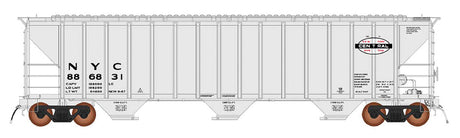 4785 PS2-CD Covered Hopper Early Version - Ready to Run -- New York Central (gray, black, white)